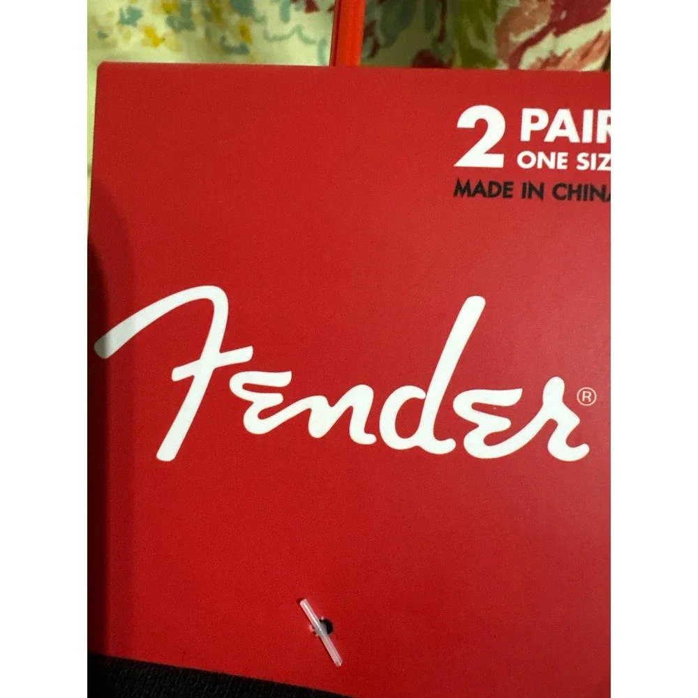Fender Socks, 2 Pair, One‎ Size, Guitar Musical Instrument Novelty